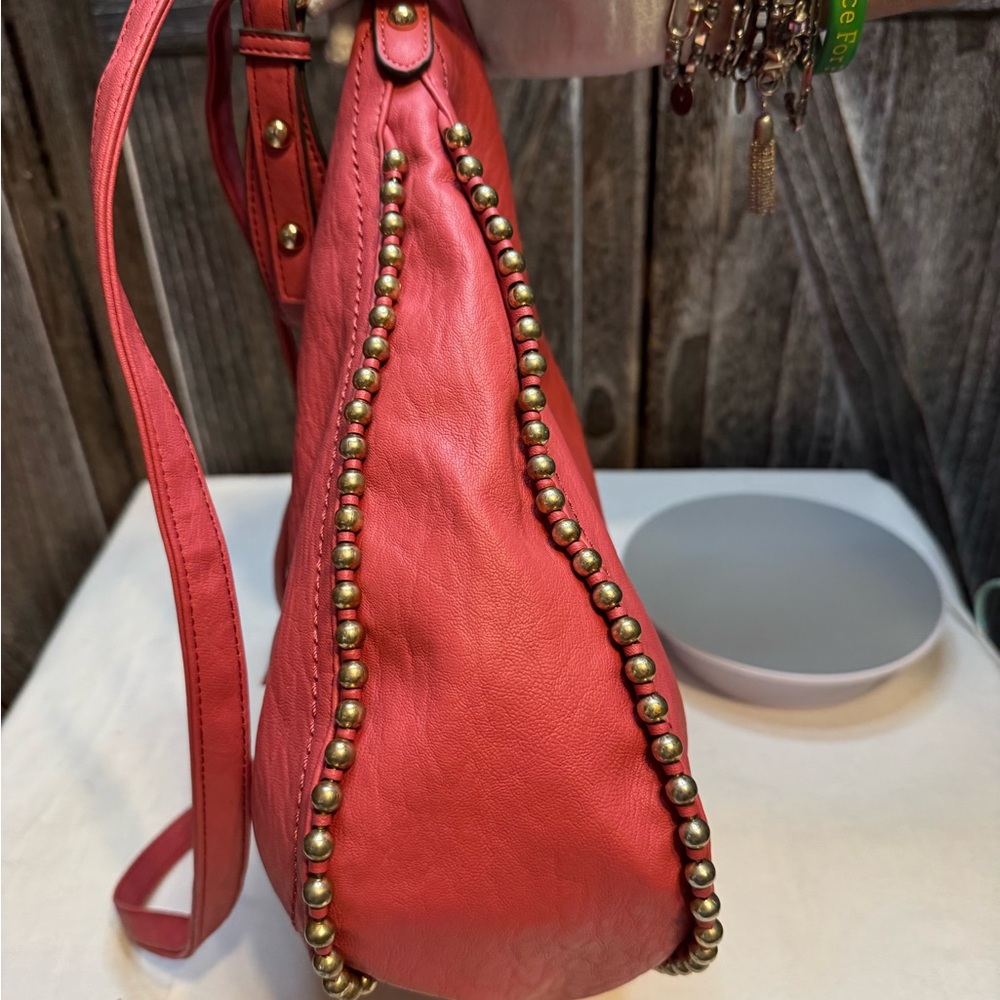 Jessica Simpson Pink Backpack with Gold Accents - Picture 5 of 10